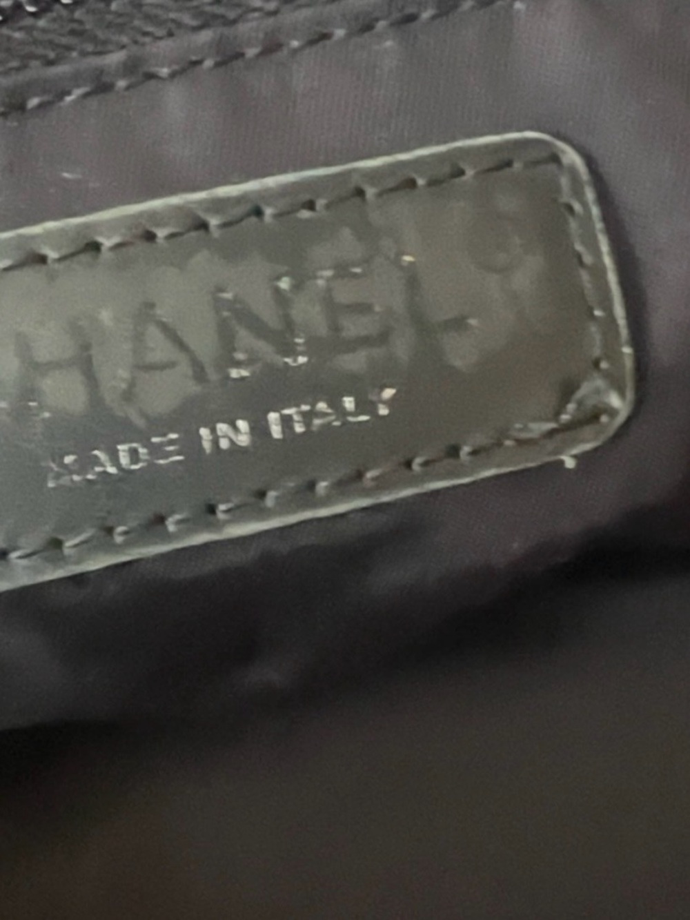 Chanel Black Quilted Tote Bag with Patterned Scarf Handles - Picture 5 of 8